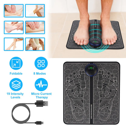 Electric Foot Massager Pad with Remote